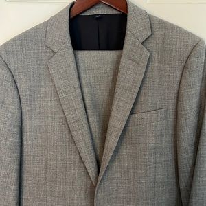 J. Crew Mens Grey Suit 38R Thompson Slim Fit Wool